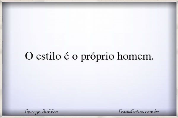 Frase de George Buffon