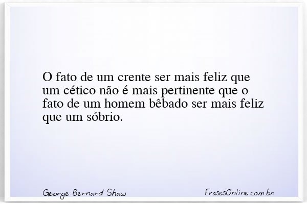 Frase de George Bernard Shaw