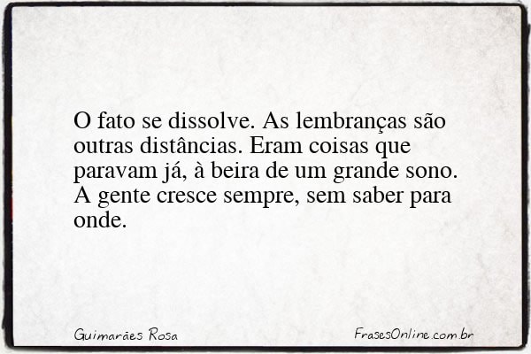 Frase de Guimarães Rosa