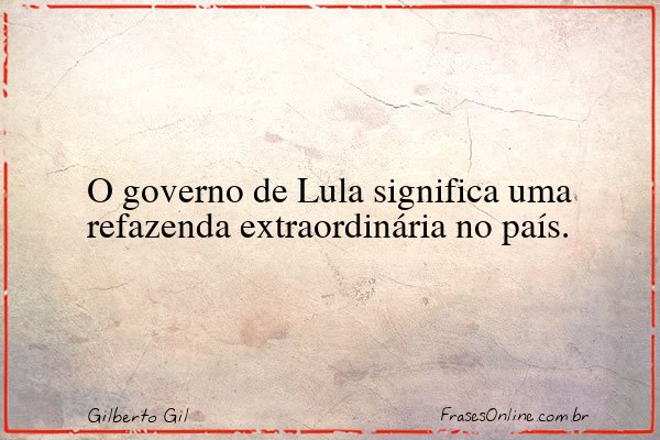 Frase de Gilberto Gil