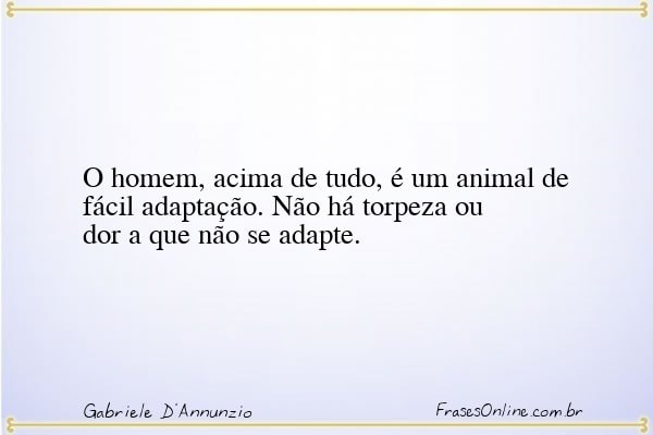 Frase de Gabriele D'Annunzio
