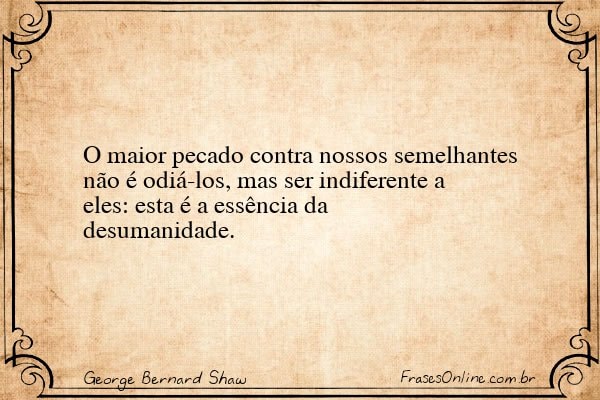 Frase de George Bernard Shaw