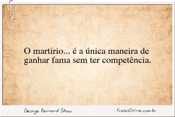 Frase de George Bernard Shaw