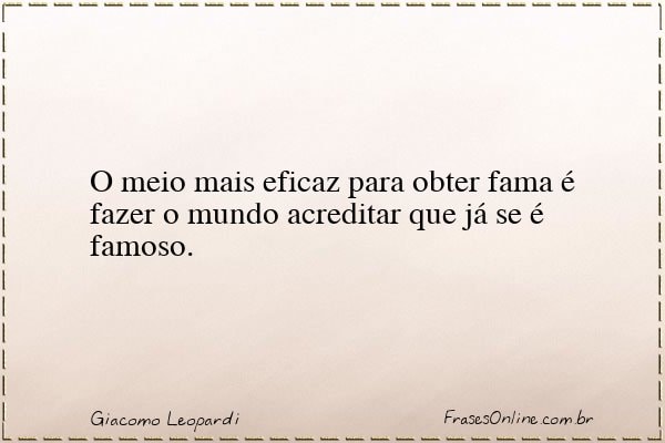 Frase de Giacomo Leopardi