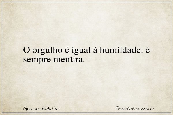 Frase de Georges Bataille