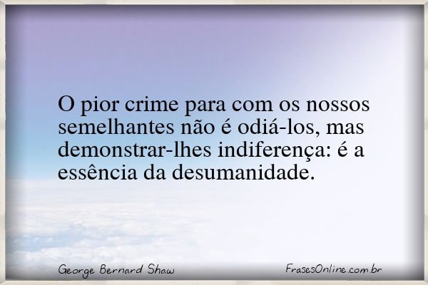Frase de George Bernard Shaw