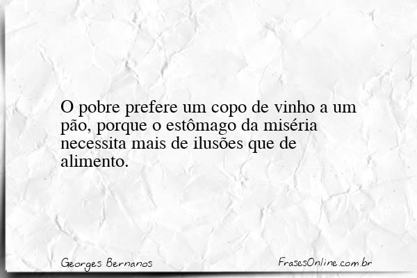 Frase de Georges Bernanos