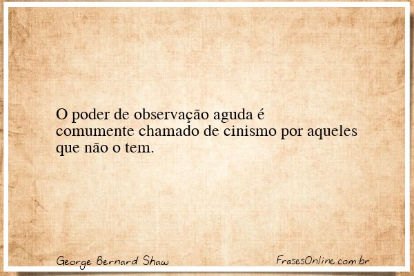 Frase de George Bernard Shaw
