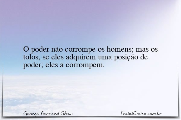 Frase de George Bernard Shaw