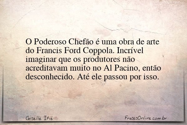 Frase de Giselle Itié