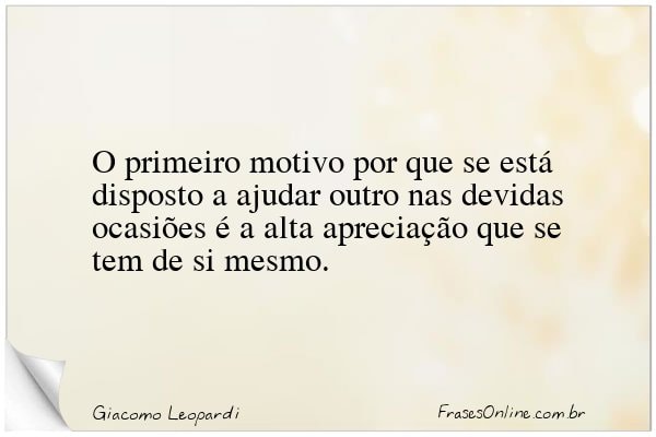 Frase de Giacomo Leopardi