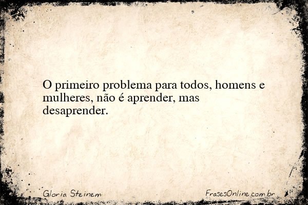 Frase de Gloria Steinem