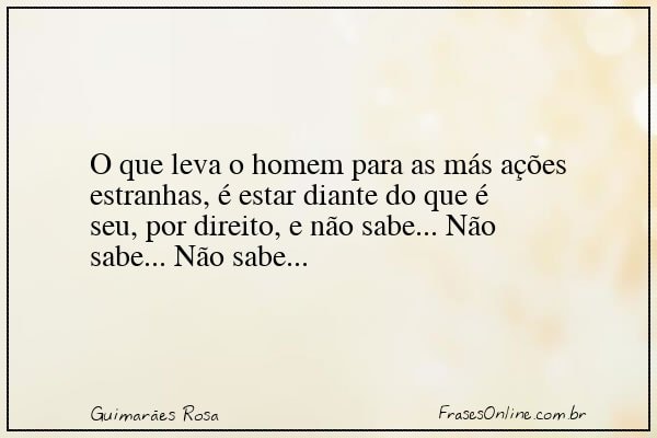 Frase de Guimarães Rosa