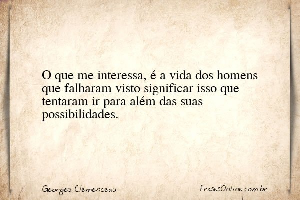 Frase de Georges Clemenceau
