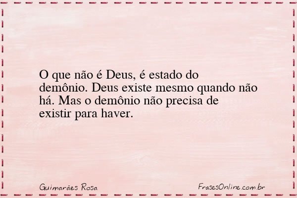 Frase de Guimarães Rosa