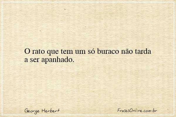 Frase de George Herbert