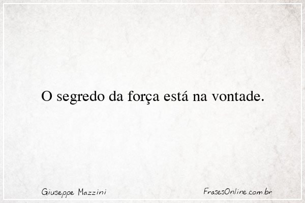 Frase de Giuseppe Mazzini
