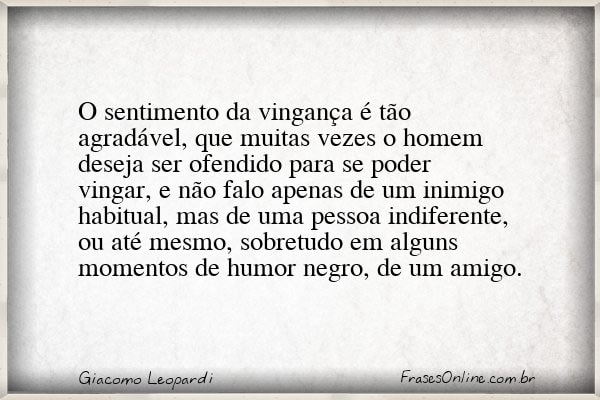 Frase de Giacomo Leopardi