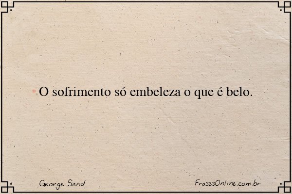 Frase de George Sand