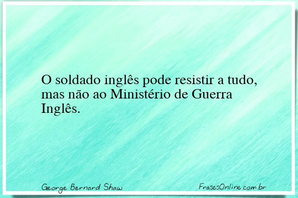 Frase de George Bernard Shaw