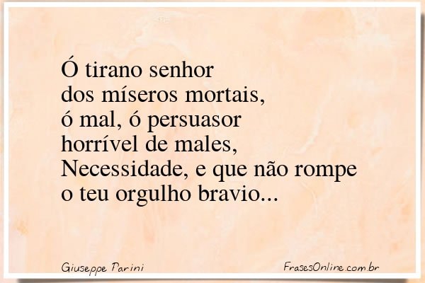 Frase de Giuseppe Parini