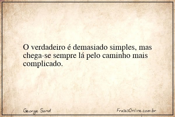 Frase de George Sand