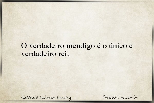 Frase de Gotthold Ephraim Lessing