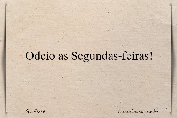 Frase de Garfield