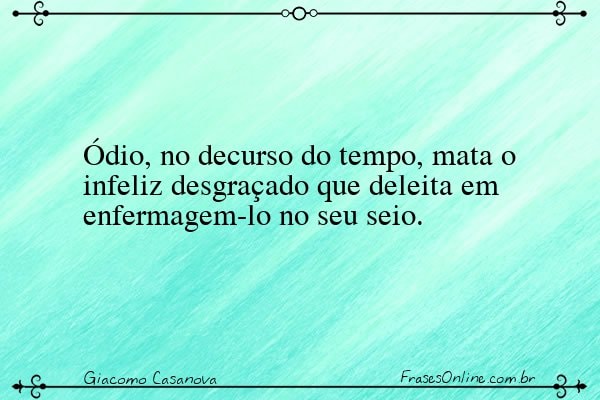 Frase de Giacomo Casanova