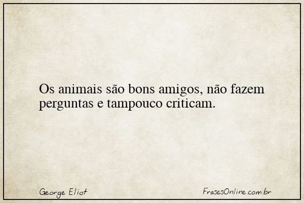 Frase de George Eliot
