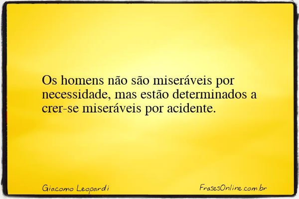 Frase de Giacomo Leopardi