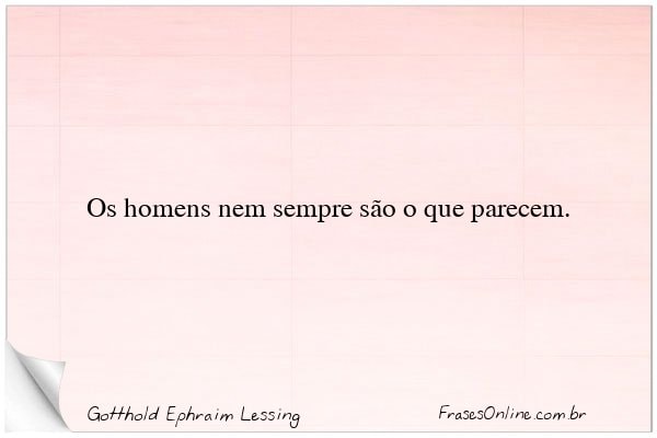 Frase de Gotthold Ephraim Lessing