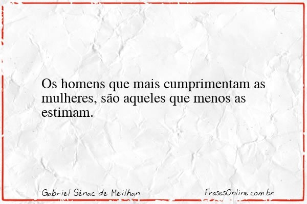 Frase de Gabriel Sénac de Meilhan