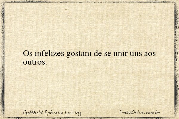 Frase de Gotthold Ephraim Lessing
