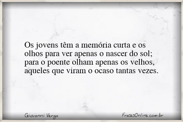 Frase de Giovanni Verga