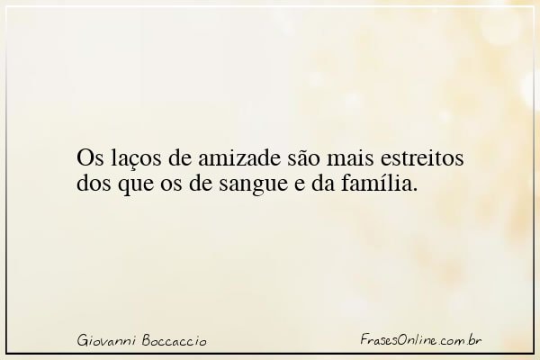 Frase de Giovanni Boccaccio