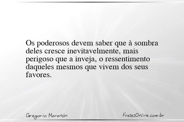 Frase de Gregorio Marañón