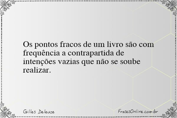 Frase de Gilles Deleuze