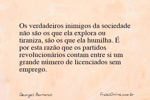 Frase de Georges Bernanos