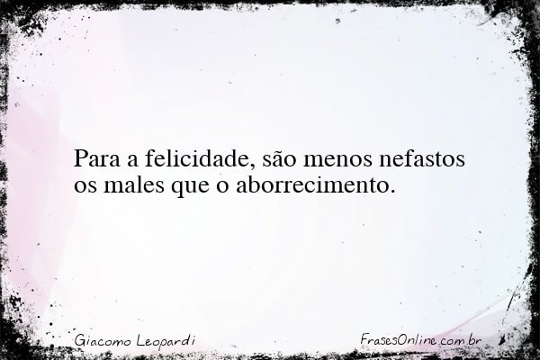 Frase de Giacomo Leopardi