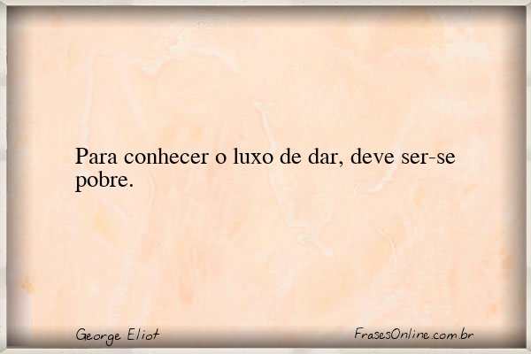 Frase de George Eliot