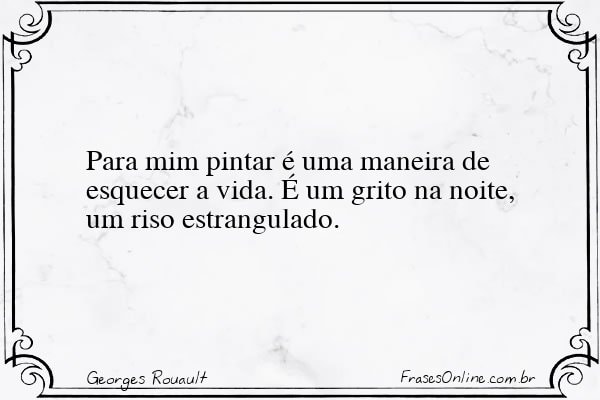 Frase de Georges Rouault