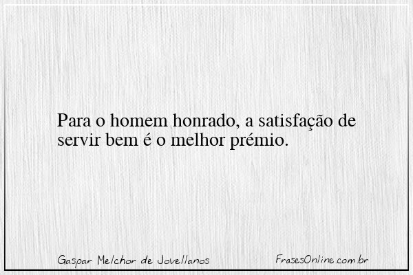 Frase de Gaspar Melchor de Jovellanos