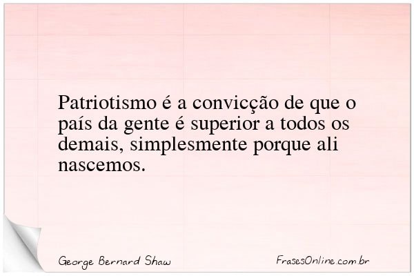 Frase de George Bernard Shaw