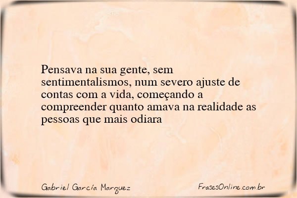 Frase de Gabriel García Marquez