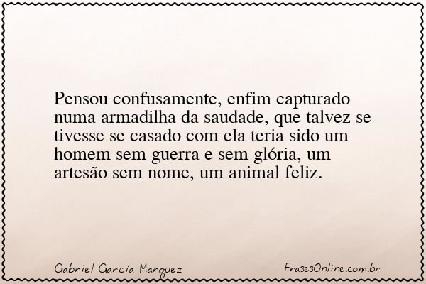 Frase de Gabriel García Marquez