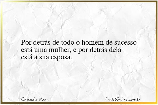 Frase de Groucho Marx