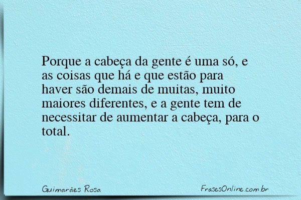 Frase de Guimarães Rosa