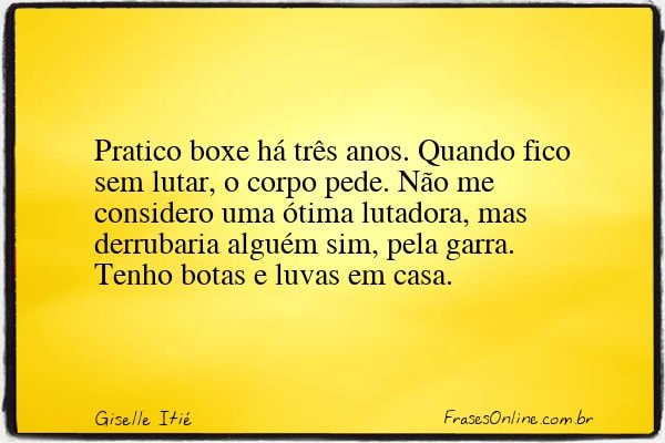 Frase de Giselle Itié