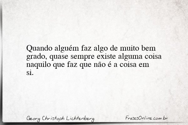 Frase de Georg Christoph Lichtenberg